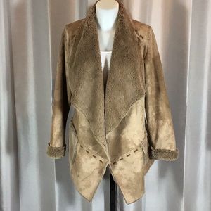 Tasha Polizzi faux suede/fur jacket
